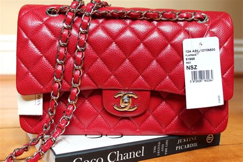 red chanel classic handbag|chanel bag red inside.